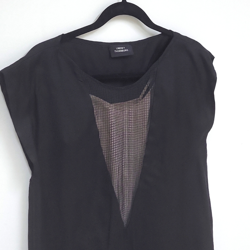 Lindsey Thornburg Black Tunic Dress Sz2